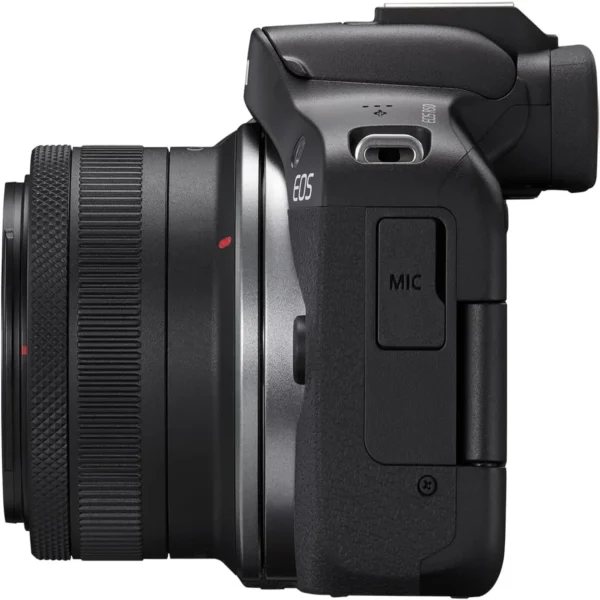 Cámara Canon R10 con lente RF-S 18-45mm IS STM para fotografía y video 4K de alta calidad. Canon EOS R10 mirrorless con sensor APS-C y enfoque automático Dual Pixel CMOS AF. Cámara Canon R10 compacta y ligera con lente zoom 18-45mm estabilizado IS STM. Canon R10 ideal para creadores de contenido, fotografía profesional y grabación UHD 4K. Cámara Canon EOS R10 con lente kit RF-S 18-45mm para retratos, viajes y uso diario.