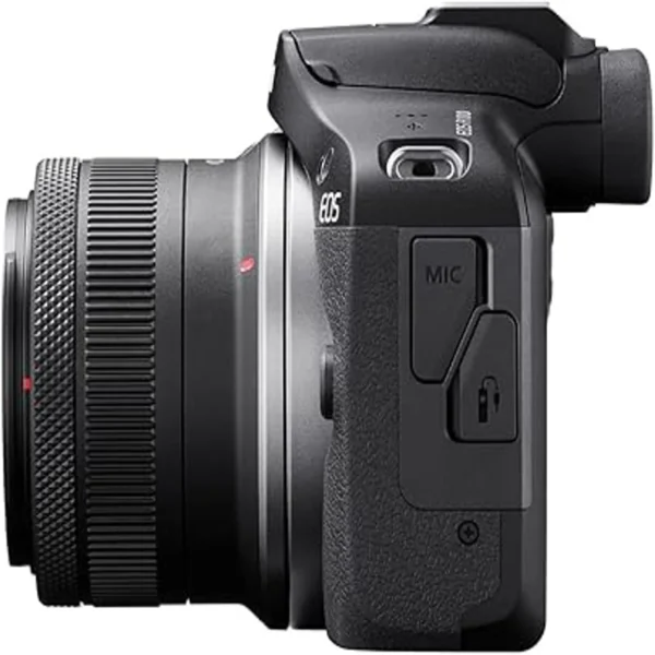 Cámara Canon EOS R100 con lente kit RF-S 18-45mm para fotografía y video de alta calidad. Canon EOS R100 mirrorless compacta con sensor APS-C y enfoque automático preciso. Cámara Canon R100 con lente RF-S 18-45mm ideal para fotografía diaria, viajes y creación de contenido. Canon EOS R100 ligera y fácil de usar con excelente calidad de imagen y grabación Full HD. Cámara Canon EOS R100 con lente zoom 18-45mm diseñada para principiantes y creadores multimedia.
