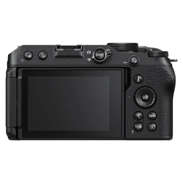 Cámara Nikon Z30 con lente kit NIKKOR Z 16-50mm para fotografía y grabación de video 4K. Nikon Z30 mirrorless compacta con sensor APS-C DX y enfoque automático rápido. Cámara Nikon Z30 con lente zoom 16-50mm VR ideal para creadores de contenido y vlogging. Nikon Z30 ligera y portátil con excelente calidad de imagen para uso diario y profesional. Cámara Nikon Z30 con lente NIKKOR Z 16-50mm perfecta para retratos, viajes y contenido multimedia.