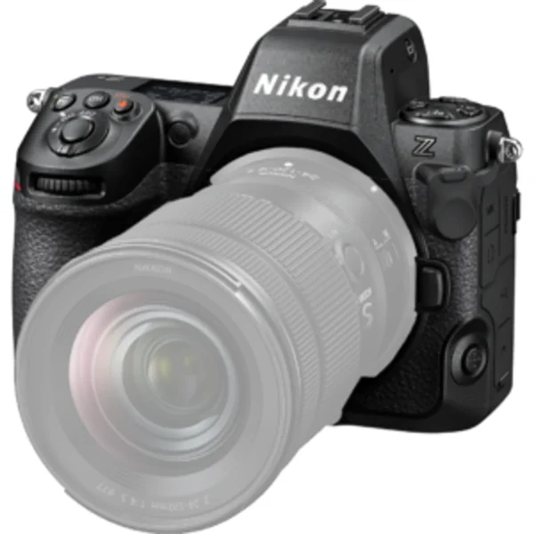 Cámara Nikon Z8 cuerpo mirrorless full frame con rendimiento profesional para fotografía y video 8K. Nikon Z8 body con sensor de alta resolución y enfoque automático avanzado de gran precisión. Cámara Nikon Z8 profesional ideal para fotografía deportiva, naturaleza y producción audiovisual. Nikon Z8 cuerpo compacto y potente con grabación de video 8K y excelente rendimiento en baja luz. Cámara Nikon Z8 mirrorless full frame diseñada para fotógrafos y creadores de contenido profesional.