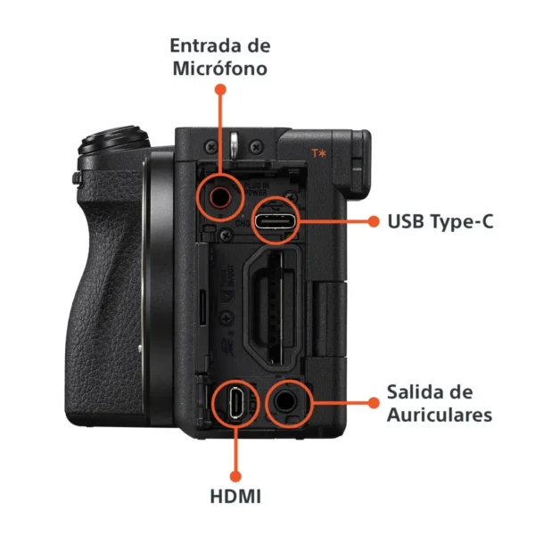 Cámara Sony A6700 mirrorless con sensor APS-C y grabación de video 4K profesional. Sony A6700 con enfoque automático inteligente y tecnología avanzada de seguimiento en tiempo real. Cámara Sony Alpha A6700 compacta y potente ideal para fotografía, vlogging y creación de contenido. Sony A6700 con excelente rendimiento en fotografía nocturna y captura de imágenes de alta resolución. Cámara Sony A6700 diseñada para creadores de contenido, viajes y producción audiovisual profesional.