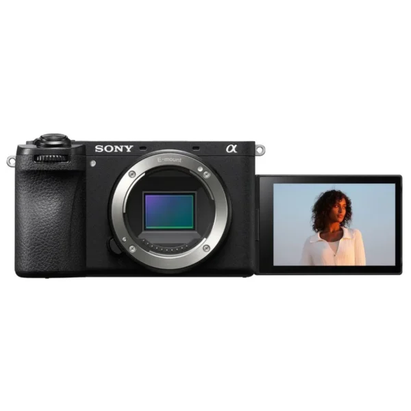 Cámara Sony A6700 mirrorless con sensor APS-C y grabación de video 4K profesional. Sony A6700 con enfoque automático inteligente y tecnología avanzada de seguimiento en tiempo real. Cámara Sony Alpha A6700 compacta y potente ideal para fotografía, vlogging y creación de contenido. Sony A6700 con excelente rendimiento en fotografía nocturna y captura de imágenes de alta resolución. Cámara Sony A6700 diseñada para creadores de contenido, viajes y producción audiovisual profesional.
