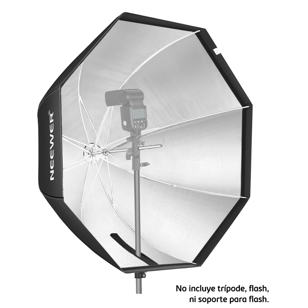 2-Softbox Caja de Luz Octagonal tipo Sombrilla 120 cms