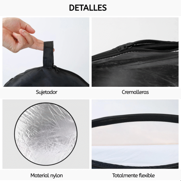 Flex Reflector Redondo 110 cms 5 en 1 - Imagen 8