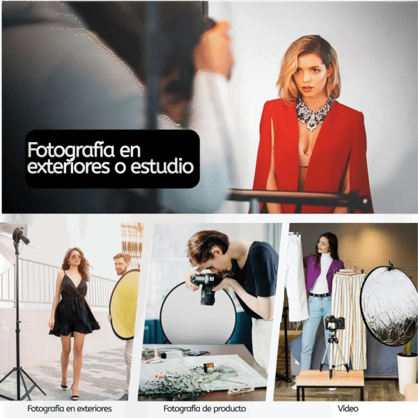 Flex Reflector Redondo 110 cms 5 en 1 - Imagen 4