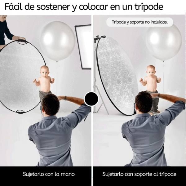 Flex Reflector Redondo 110 cms 5 en 1 - Imagen 3