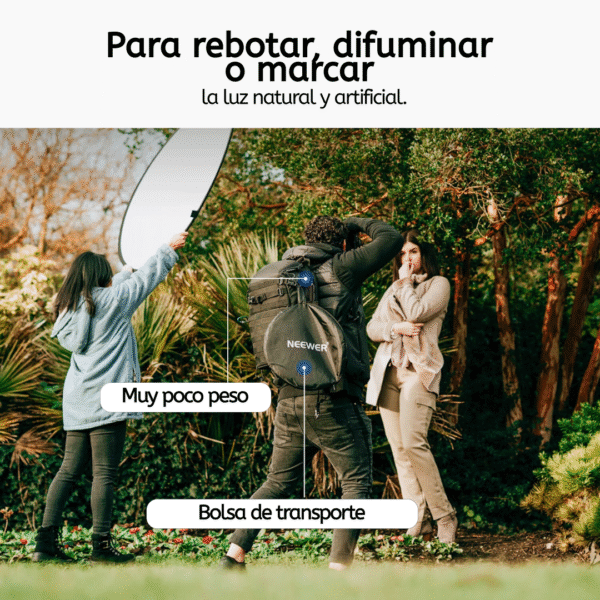 Flex Reflector Redondo 110 cms 5 en 1 - Imagen 7