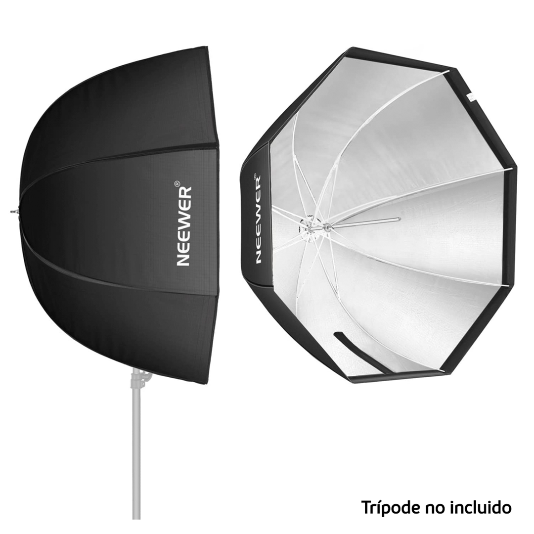 4-Softbox Caja de Luz Octagonal tipo Sombrilla 120 cms