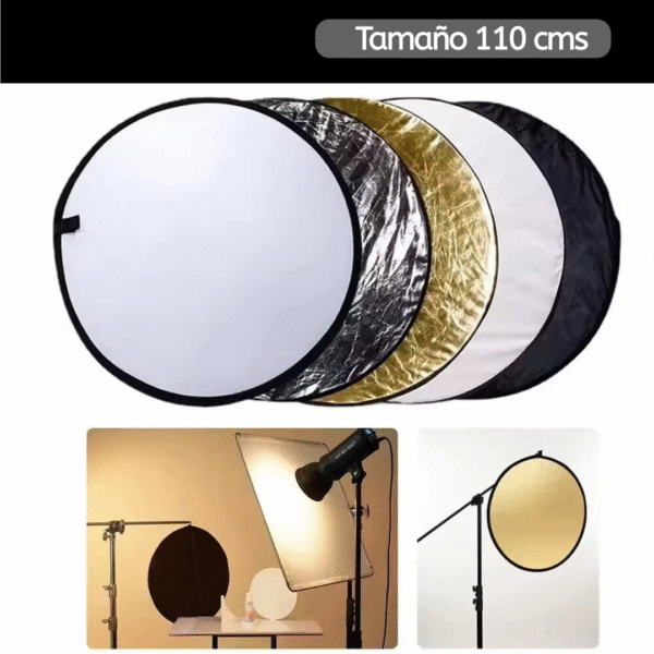 Flex Reflector Redondo 110 cms 5 en 1 - Imagen 9
