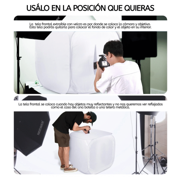 Caja de luz para producto