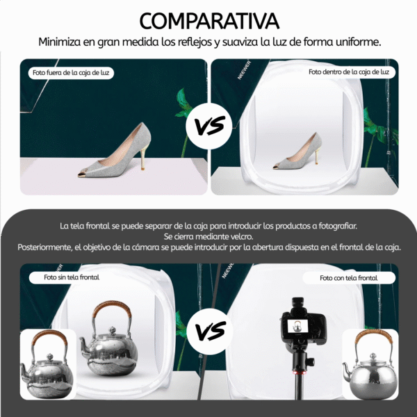 Caja de luz para producto