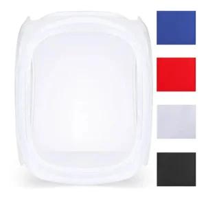 Caja cubo de luz para producto 50x50 cm ideal para fotografía profesional de productos y ecommerce. Cubo de luz fotográfico 50x50 cms con iluminación uniforme para capturar imágenes de alta calidad. Caja de luz para fotografía de productos perfecta para tiendas online, catálogos y contenido publicitario. Light box 50x50 cm portátil y fácil de montar para fotografía de objetos pequeños y medianos. Caja cubo de luz 50x50 cms diseñada para eliminar sombras y mejorar la presentación de productos.