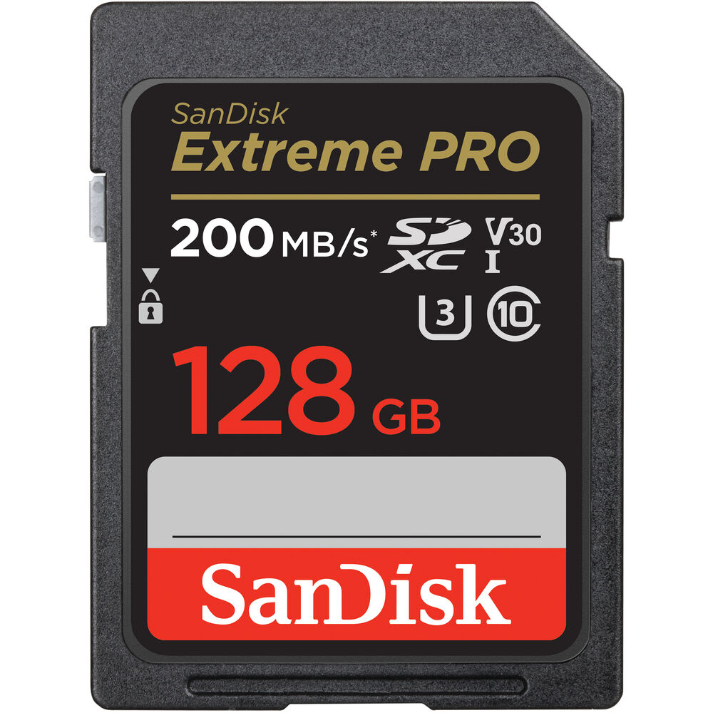 SanDisk Extreme PRO 128GB 200MB 90MB V30 (3)