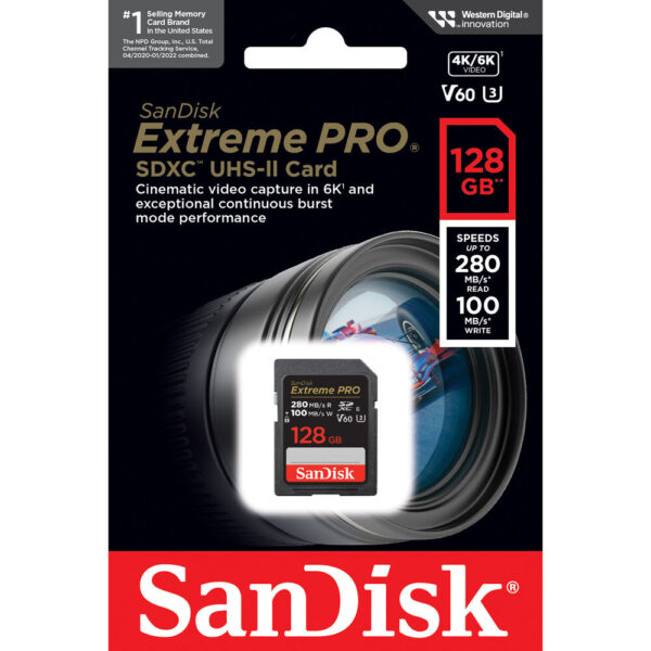 SanDisk Extreme PRO 128GB 280MB 100MB V60 (3)