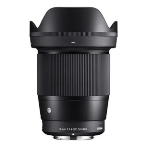 Lente Sigma 16mm F1.4 DC DN Contemporary para Sony ideal para fotografía y video profesional. Objetivo Sigma 16mm F1.4 para cámaras Sony mirrorless con excelente nitidez y gran apertura luminosa. Sigma 16mm F1.4 DC DN Contemporary perfecto para retratos, paisajes, vlogging y fotografía nocturna. Lente gran angular Sigma 16mm F1.4 compatible con Sony APS-C para creadores de contenido y producción audiovisual. Sigma 16mm F1.4 para Sony con enfoque rápido y alto rendimiento en condiciones de baja luz.