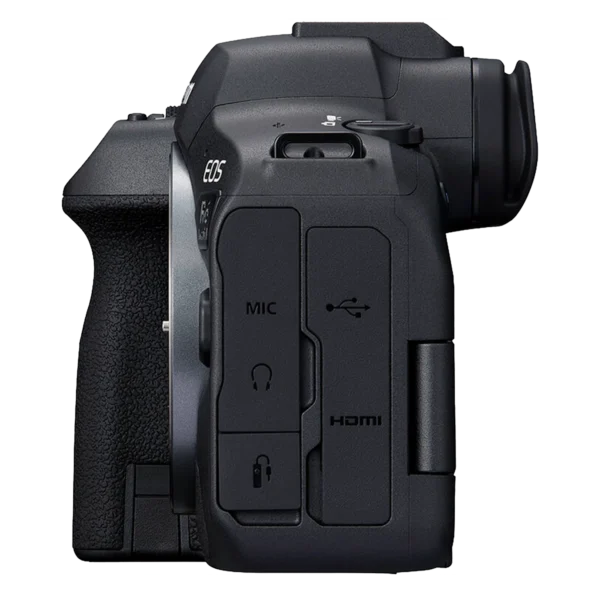 Cámara sin espejo Canon EOS R6 Mark II (solo cuerpo, full-frame, 24.2 MP) con alta velocidad de ráfaga (hasta 40 fps) y grabación de video 4K, pensada para fotografía deportiva y de naturaleza