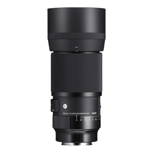 Sigma 28-105 mm f/2.8 DC DN Contemporary (Sony E, APS-C). Zoom versátil con apertura f/2.8 constante (42–158 mm equiv.). Incluye estabilizador óptico y enfoque rápido. Ideal para viajes y eventos, capturando desde paisajes hasta detalles lejanos con alta calidad.