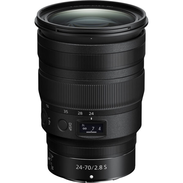 lente nikon nikkor 24-70mm f2.8 s vista frontal